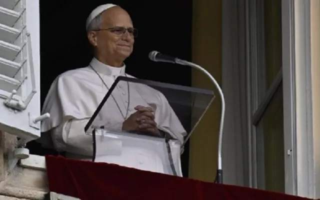 Fotografía del papa León XIV durante una audiencia oficial.