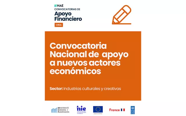 Logo del PNUD e imagen relacionada con el proyecto de apoyo a actores económicos en Cuba.